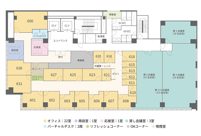 startup Side Nagoya　フロアマップ